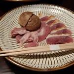 由布院 玉の湯 - 鴨鍋(クレソンを添えて)