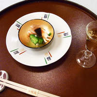 北瑞苑 - 月懐石　食前酒（梅酒）と先付