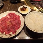 Yakiniku Nangetsu - これはお得！「塩タン（大）定食」（１，０００円込）（２０１７年４月）
