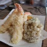 男山 - 上天麩羅セットの天麩羅