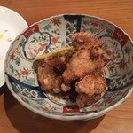 じどりや 穏座 - 淡海地鶏 蒸鶏の揚物