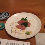 じどりや 穏座 - 淡海地鶏 二種盛り 塩とわさび(むね、ささみ)