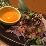Sushi To Izakaya Uotami - 海鮮ねぎ塩たたき 592円