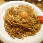 鉄板料理 風神 - 息子が一番お気に入りだった風神焼きそば　2017.3