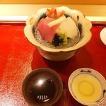 百味処 おんじき - お造り　ゆずポン酢かお醤油で