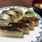 つるべすし 弥助 - 鯖鮨、鮎焼鮨、お味噌汁