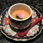 ふたり静 - あん肝の茶碗蒸し