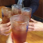 くつろぎ亭ひこべえ  - ランチオフならでは！？ 烏龍茶で乾杯〜☆  ボケは許して…(＞＜)