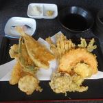 蕎麦切り屋 - 海鮮天ぷら　2017.4