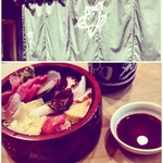 橘すし - 落ち着いた色合いののれんに色とりどりのちらし寿司！