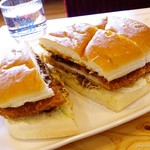 コメダ珈琲店 - 料理写真:2017年1月 みそカツサンド【820円】デカい!けど高い!(´Д`)