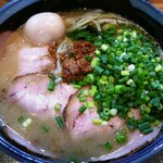 ラーメン猪太 - （終了）醤油ラーメン大盛り＋特濃スープ＋３点盛り