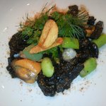 アユート - ｲｶｽﾐを練り込んだｽﾊﾟｯﾂｪﾚ魚介のｿｰｽ