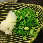 蕎仙坊 - 薬味は多めで提供してくれました。
