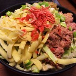 お好み焼き居酒屋こむぎ - ツナカレーもんじゃ焼き