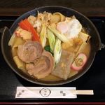 みのや - ひもかわ味噌煮込み（大盛り）