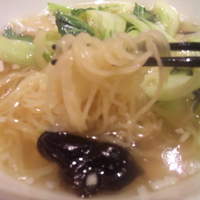 中国料理 桃李 - 青菜スープそばセット￥1700