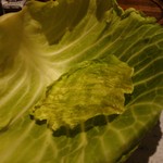 日本料理 TOBIUME - 「若松の潮風」キャベツのチップです♪