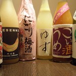 女性に大人気。果実酒（梅酒）660円～