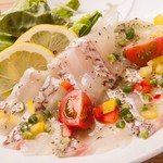 Seafood carpaccio