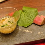 翠泉 - 黒毛和牛と蕎麦麺