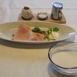 由布院 玉の湯 - フレッシュチーズ　地元産のロースハム