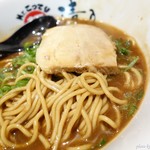 Mr.こってり麺 清乃 - 2017年1月　こってり和歌山ラーメンの麺の具合withチャーシュー