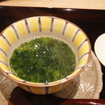 替鉢　このこ茶碗蒸し　青さ海苔餡