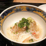 祇園 にし - 蓋物　揚げ海老芋　香住産ズワイガニ餡