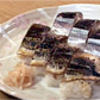 Manriyousushi - 料理写真:ウドちゃんおすすめの．サンマ味くらべ８貫入り．５００円。地方発送できます。