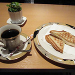 カフェ ワノラボ - Set menu Hand drip coffee & Hot sandwich