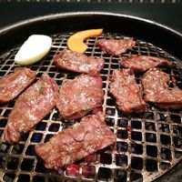 食道園 北新地店 - ランチ･ハラミ定食 (一品･ｷﾑﾁ･ｼｬﾁ菜のｻﾗﾀﾞ･ﾊﾗﾐ･(ご飯･冷麺･ﾋﾞﾋﾞﾝﾊﾞ･石焼きﾋﾞﾋﾞﾝﾊﾞ･より石焼きﾋﾞﾋﾞﾝﾊﾞ選択)･わかめｽｰﾌﾟ) 1,490円 2015年12月