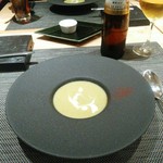 レストラン メルキュール - グリーンピースのポタージュ