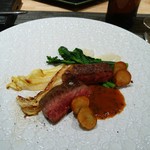 レストラン メルキュール - 牛ハネシタ肉のソテーペリグーソース