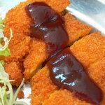 おふくろの味 みむろ - 本日のサービスセットは、つみれ揚げとチキンかつでした。日替わりのようです。