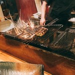 熟成魚と日本酒と藁焼き 中権丸 - ファイヤー(°▽°)