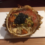 松川 - トゲクリガニの飯蒸し キャビア