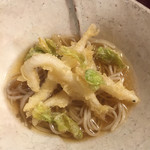 松川 - 蕎麦 : 白魚、蕗の薹
