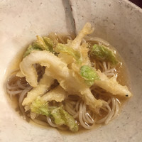 松川 - 蕎麦 : 白魚、蕗の薹