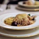 GINZA芳園 - 香港式参鶏湯の海老ワンタン添え