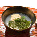 東麻布 天本 - 佐島のわかめ、千葉の蛤