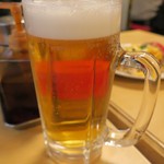 ファイト餃子 - 生ビール（中）￥530