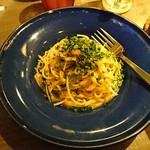 キッチンリブス - シラスとカラスミと豆苗のスパゲティ