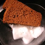 Japanese Teppan Dining さとみ - チョコケーキとライチのシャーベット