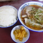 ナイス麺 - 水餃子定食　７５０円　