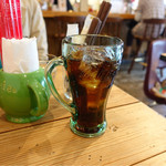 チンズバーガーマーケット - セットのコーラ。瓶ではなさそう？