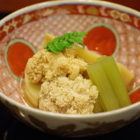懐石 辻留 - 煮合せ：筍、鯛子、蕗