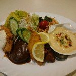レストラン花園  - 魚フライ・バーグ・エビフライ・唐揚げ・グラタン・サラダ・ポテサラ・ナポリタン