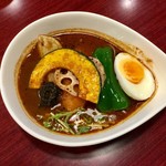 Supukaresemmontensuzuna - チキンスープカレー1080円、辛さ20番プラス100円です。