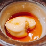 くろ﨑 - 2017.2.  虎河豚の白子の茶碗蒸し